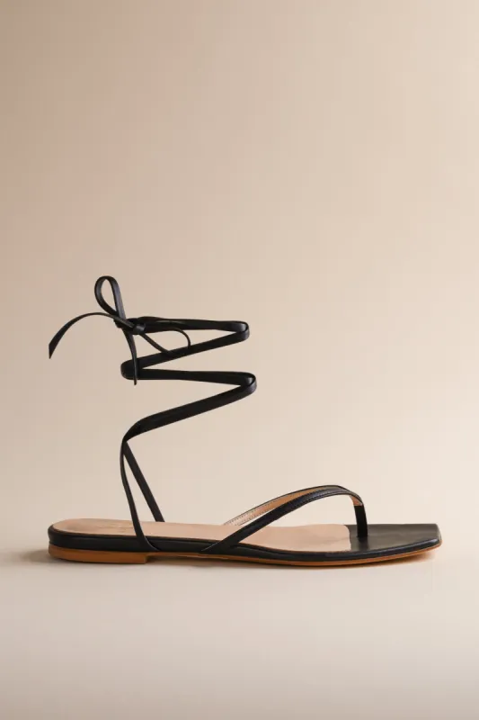 Tyla Sandal in Midnight sold by Brother Vellies