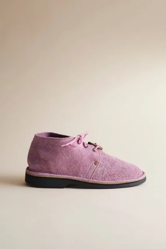 Erongo Vellies in Lavender Suede sold by Brother Vellies