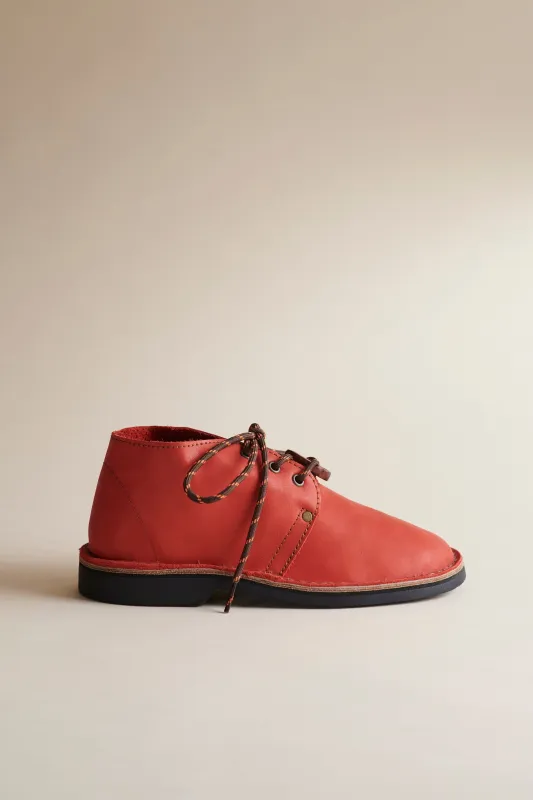 Erongo Vellies in Red Leather sold by Brother Vellies