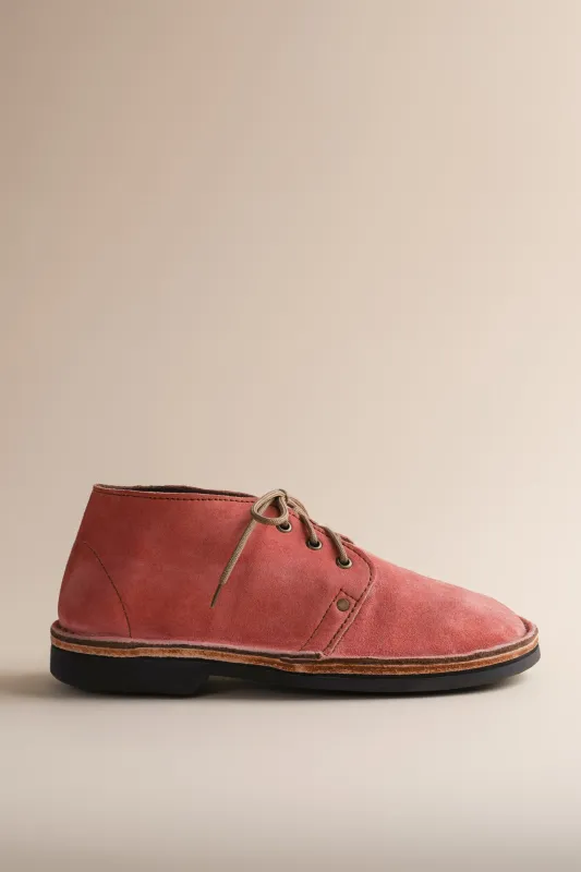 Erongo Vellies in Grapefruit Suede sold by Brother Vellies