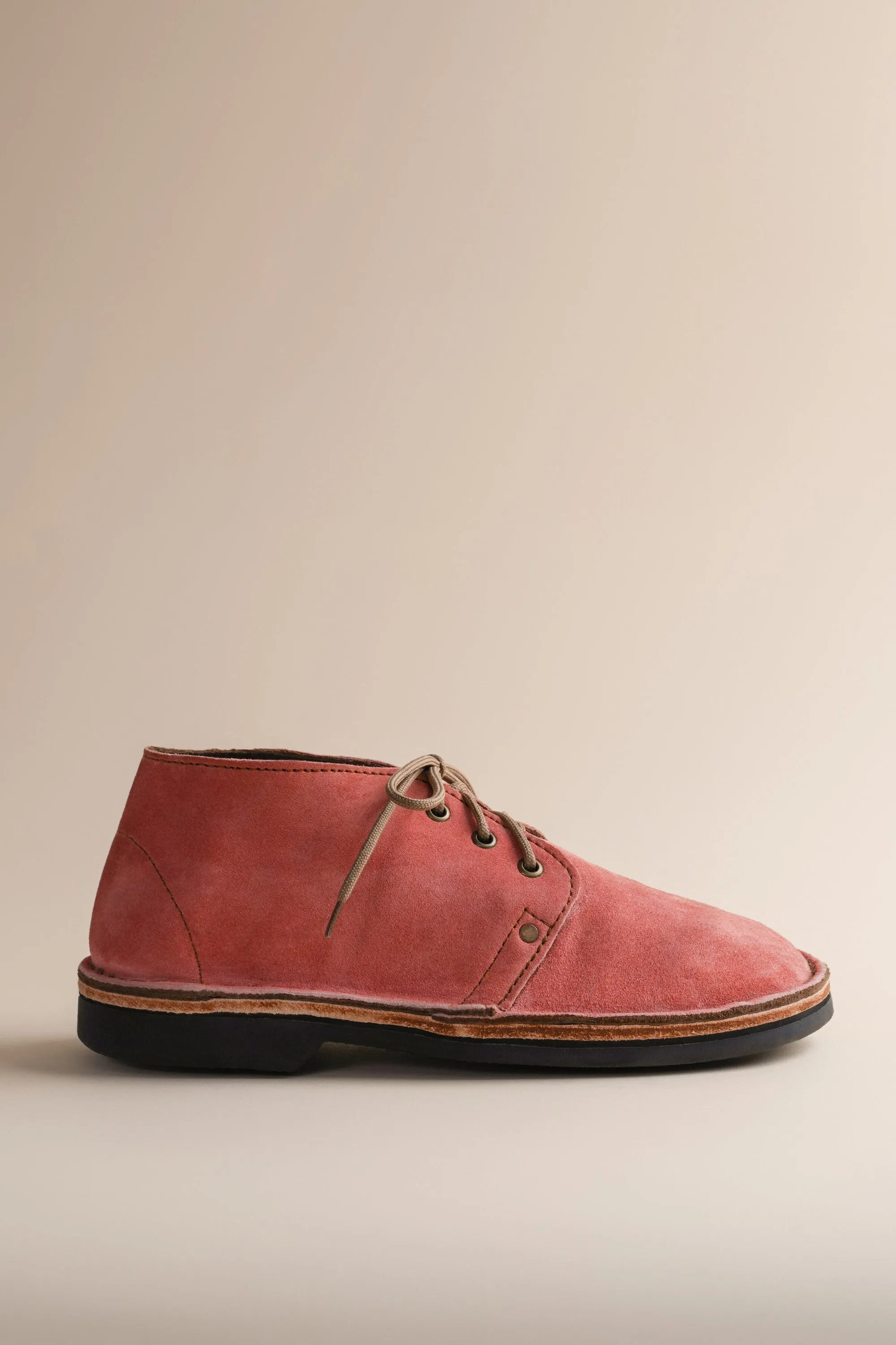 Erongo Vellies in Grapefruit Suede sold by Brother Vellies
