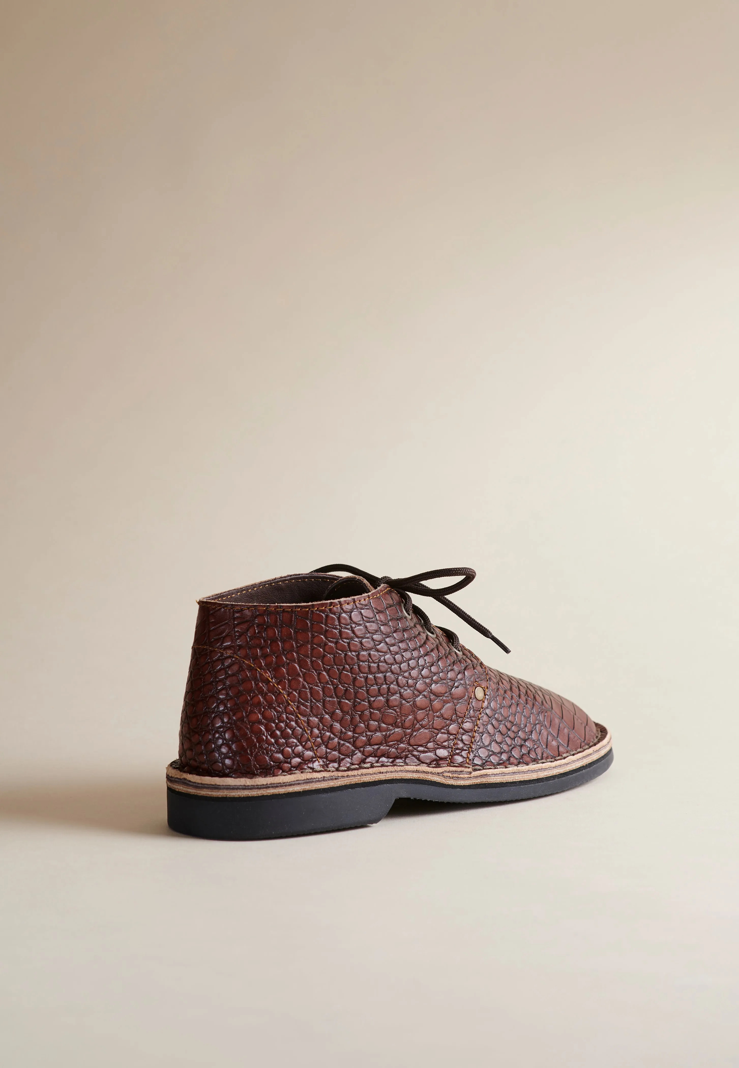 Erongo Vellies in Whiskey Croc Leather sold by Brother Vellies product image thumbnail 3