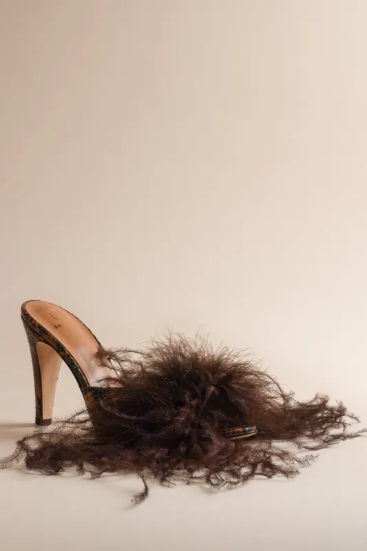 Palms Pump in Espresso and Leone sold by Brother Vellies