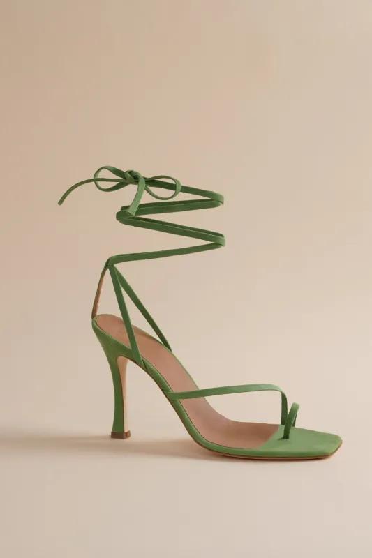 Bike Shoe in Green Suede sold by Brother Vellies