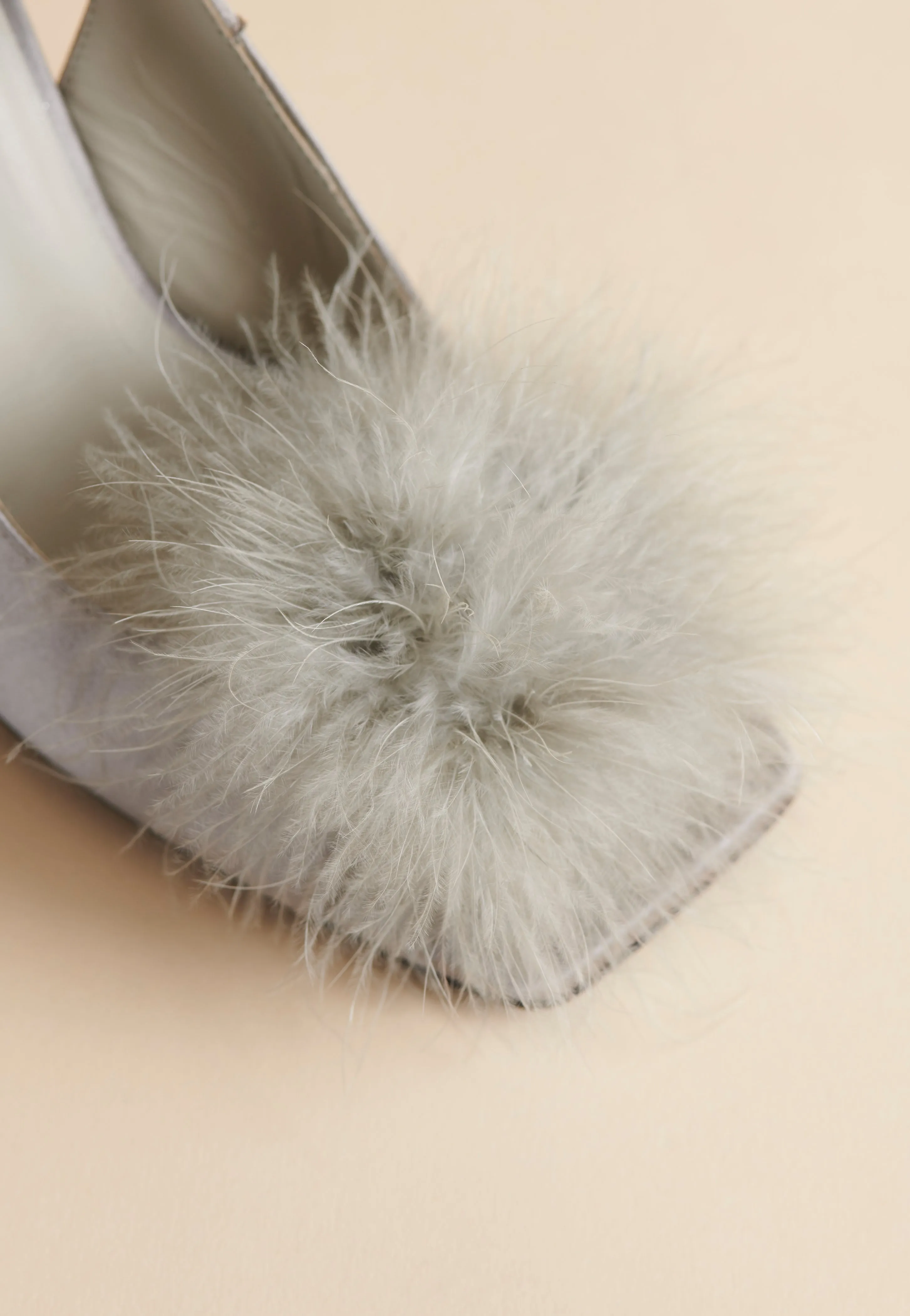 Holly Pump in Grey Satin sold by Brother Vellies product image thumbnail 4