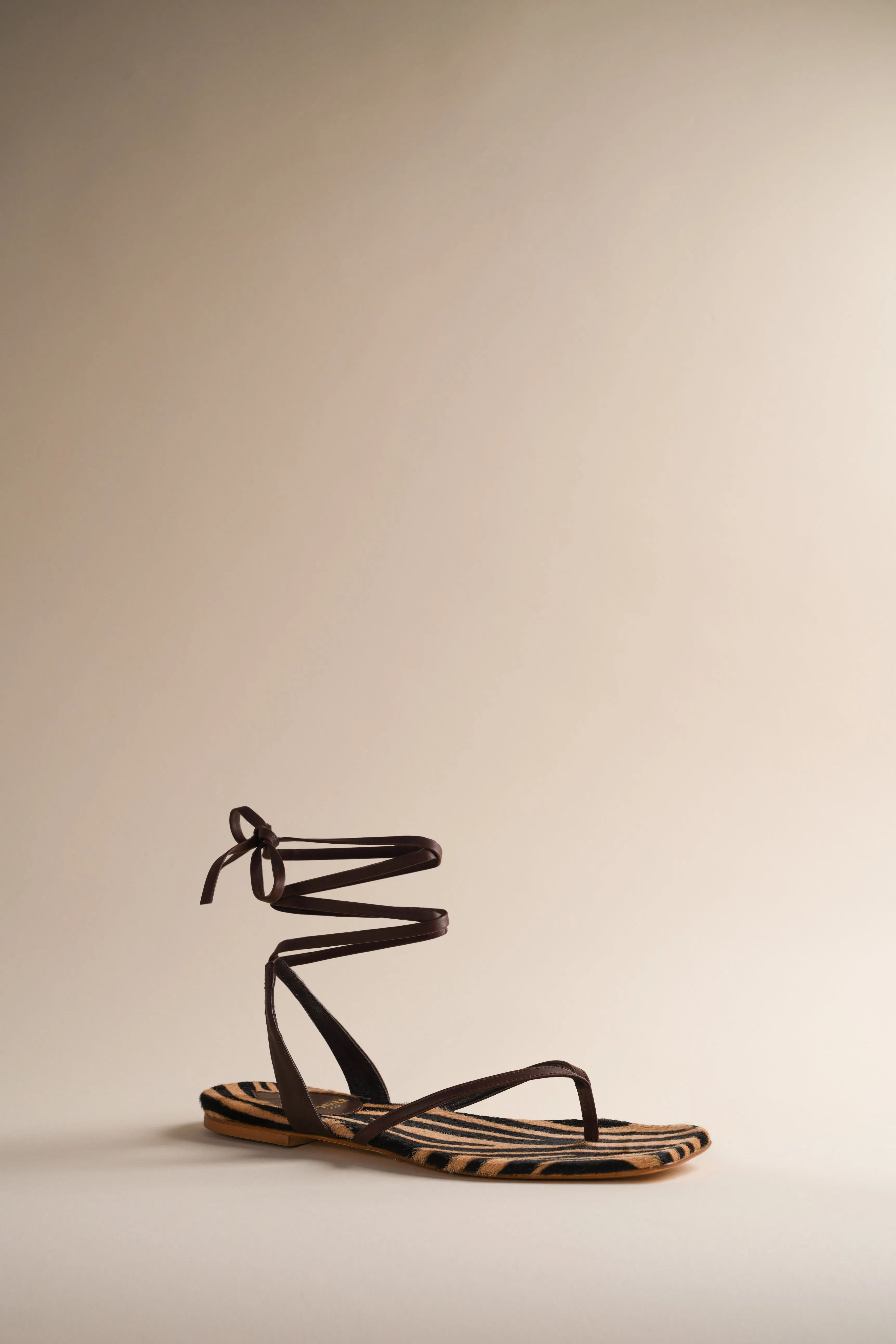 Tyla Sandal in Honey Zebra sold by Brother Vellies product image thumbnail 2