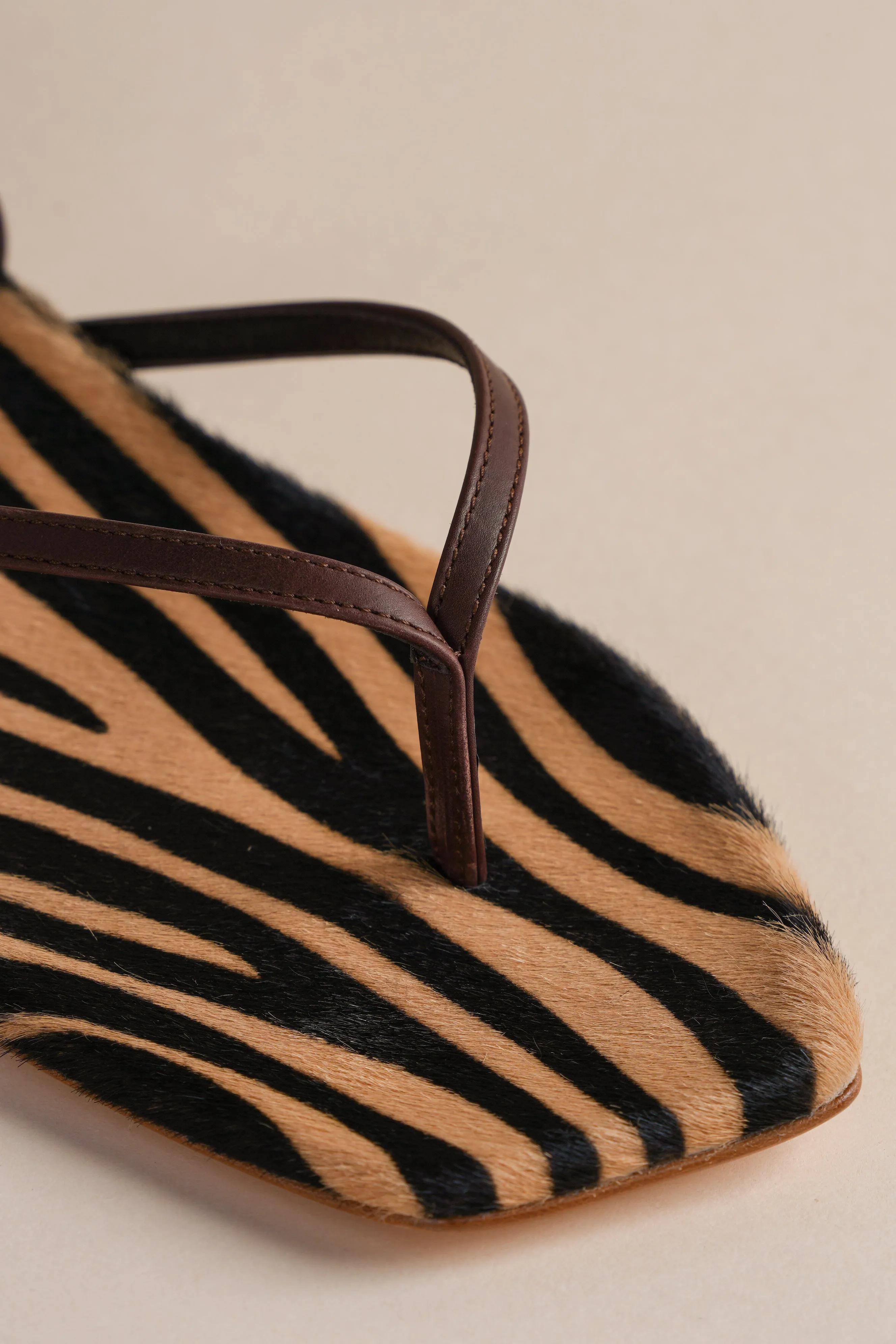 Tyla Sandal in Honey Zebra sold by Brother Vellies product image thumbnail 3