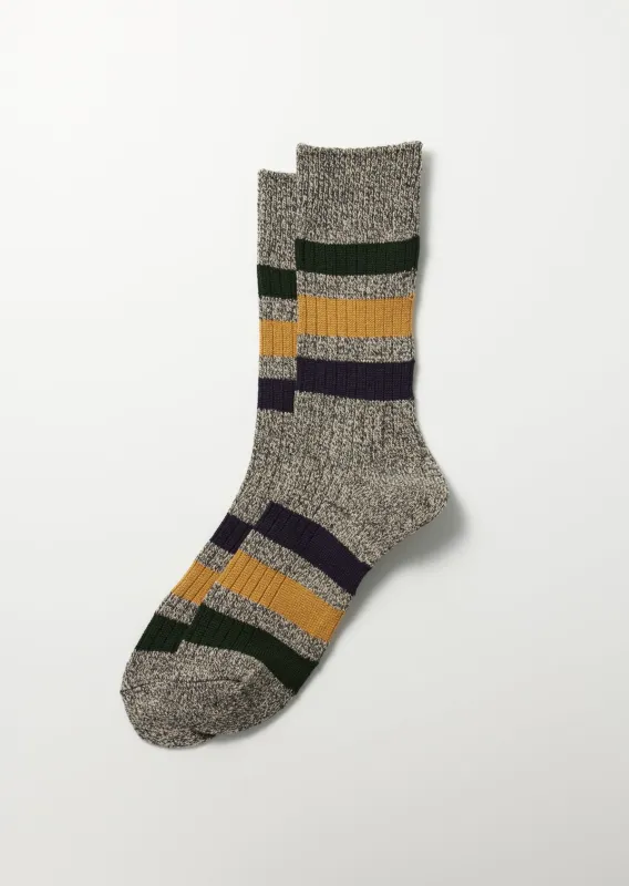 Park Stripe Crew Sock made by ROTOTO