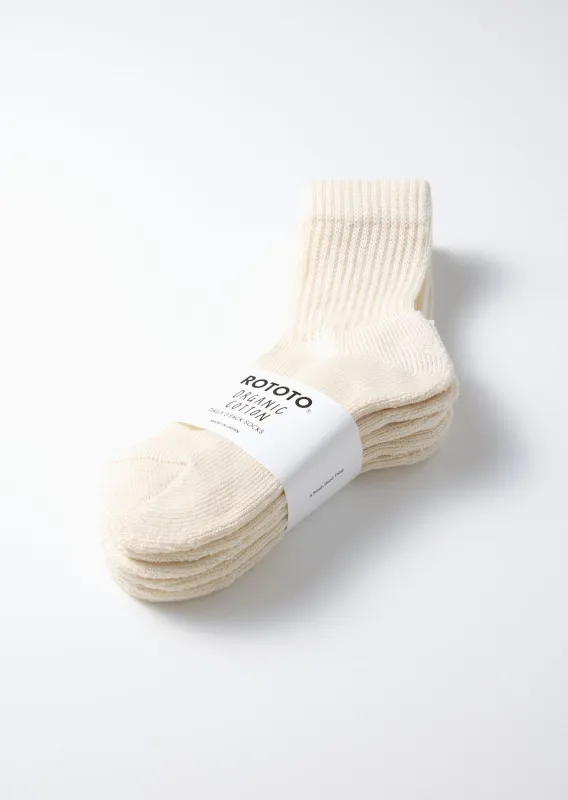 Organic Daily 3 Pack Mini Crew Socks made by ROTOTO