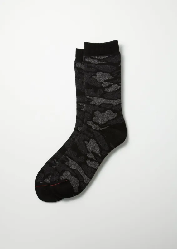 Pile camo crew socks made by ROTOTO