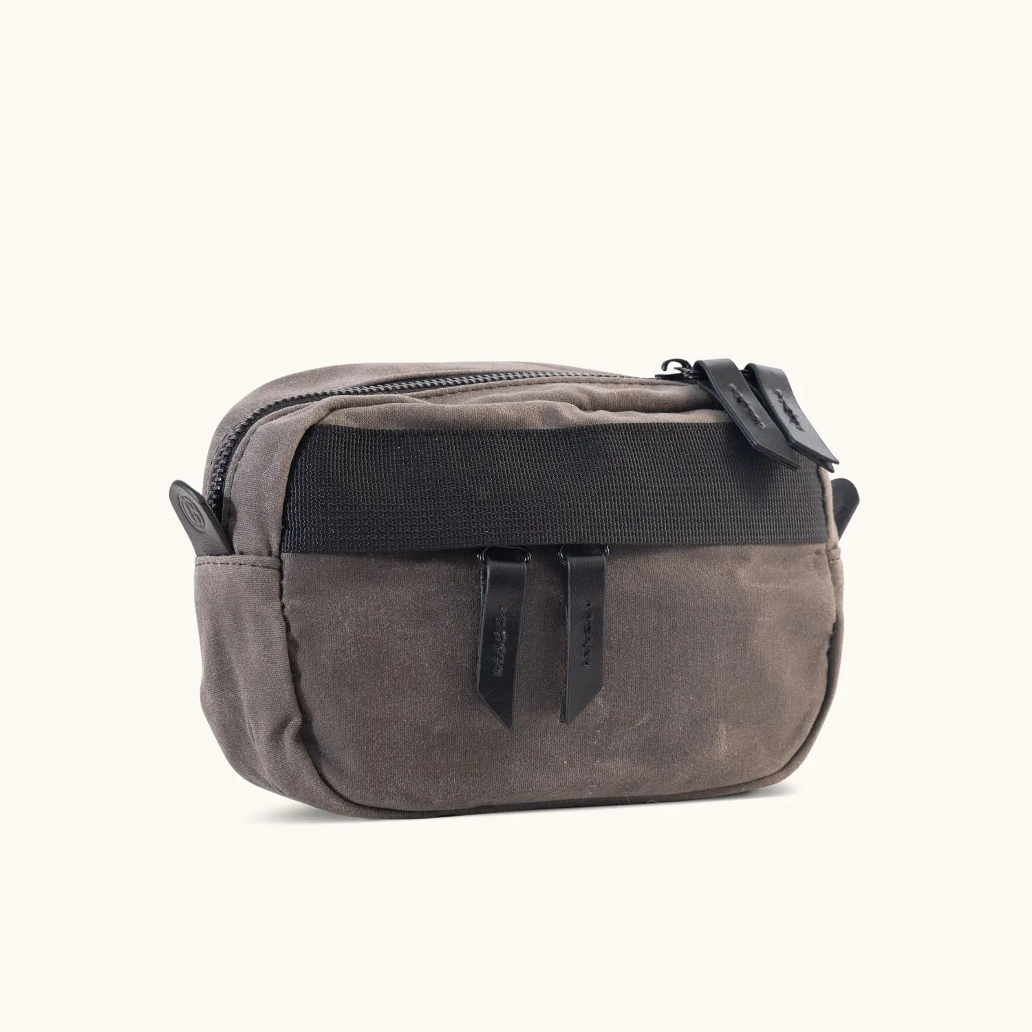 Canyon Crossbody Mini - Slate Grey Waxed Canvas sold by Tanner Goods