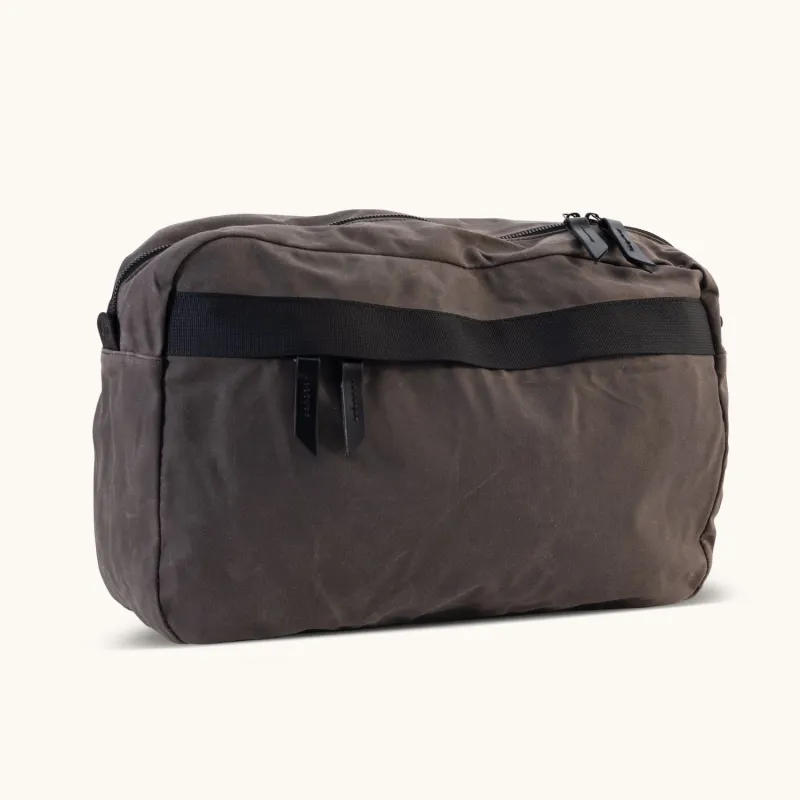 Canyon Crossbody Large - Slate Grey Waxed Canvas sold by Tanner Goods