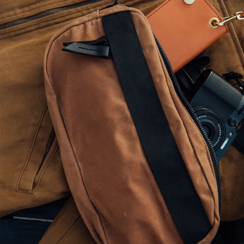 Canyon Crossbody Pack - Desert Rose Waxed Canvas sold by Tanner Goods