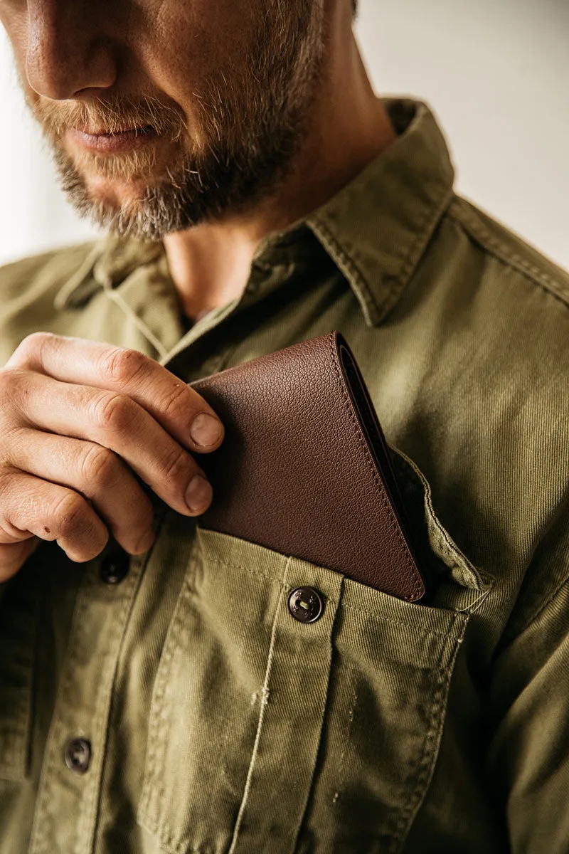 Recycled Leather Utility Bifold - Cognac sold by Tanner Goods product image thumbnail 2