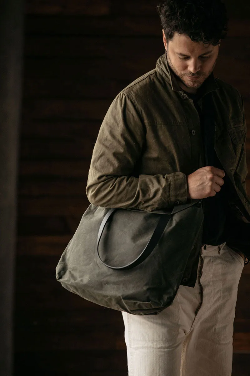Simple Tote - Juniper Green (Waxed Canvas) sold by Tanner Goods product image thumbnail 2