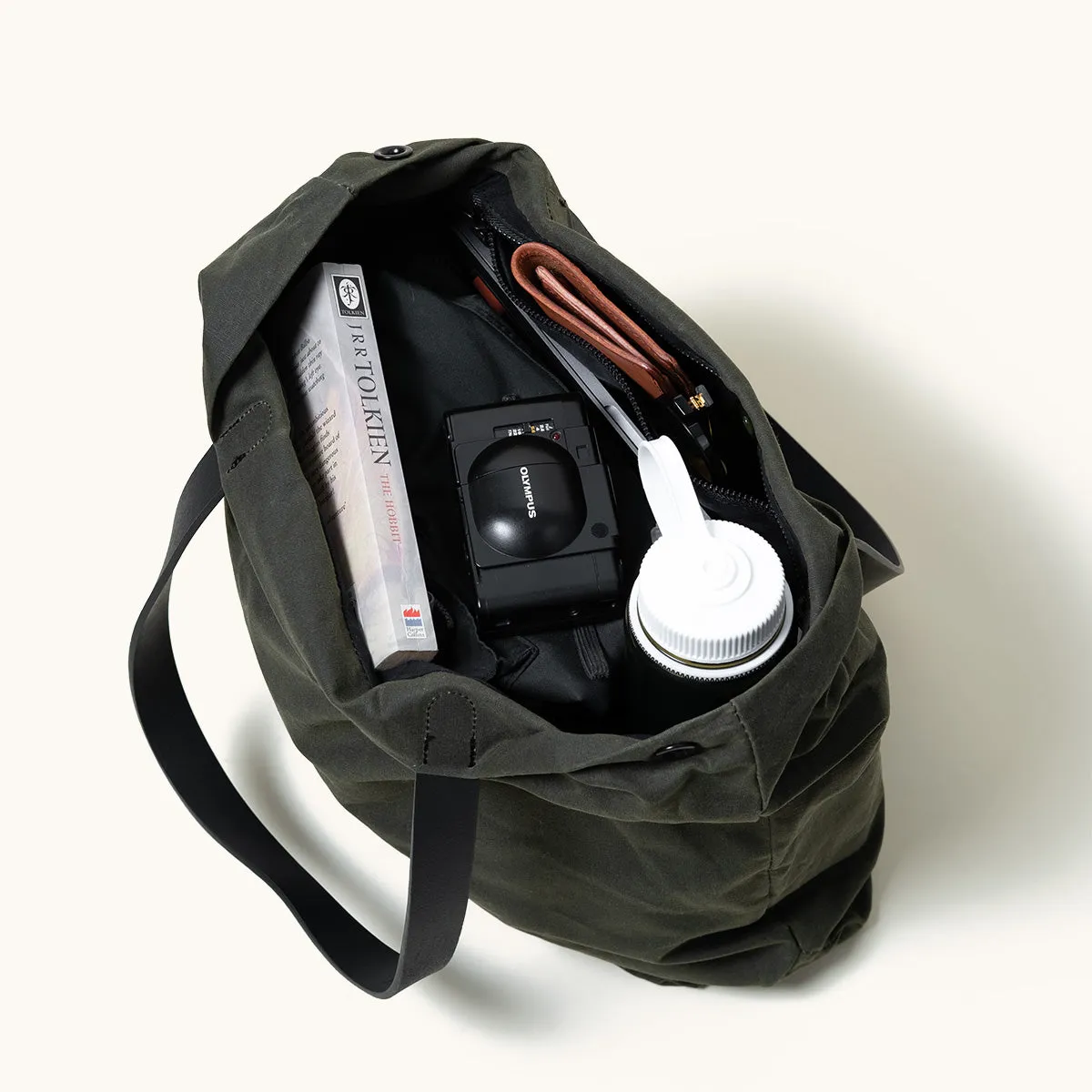 Simple Tote - Juniper Green (Waxed Canvas) sold by Tanner Goods product image thumbnail 4