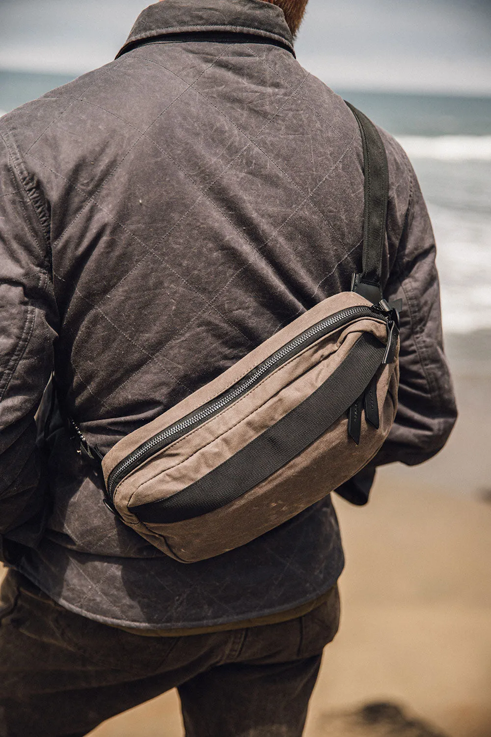 Canyon Crossbody Pack - Slate Grey (Waxed Canvas) sold by Tanner Goods product image thumbnail 2