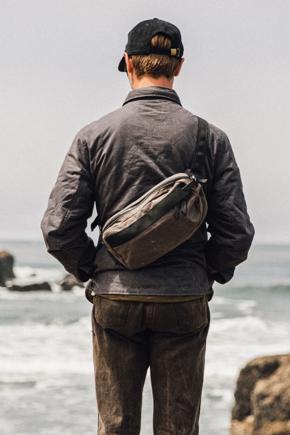 Canyon Crossbody Pack - Slate Grey (Waxed Canvas) sold by Tanner Goods product image thumbnail 3