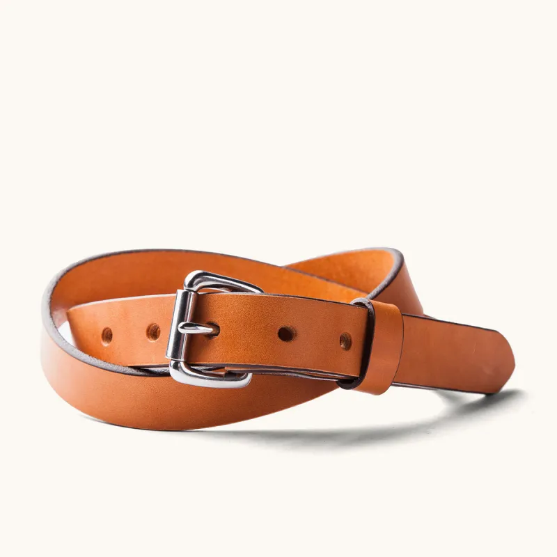 Skinny Standard Belt - Saddle Tan made by Tanner Goods