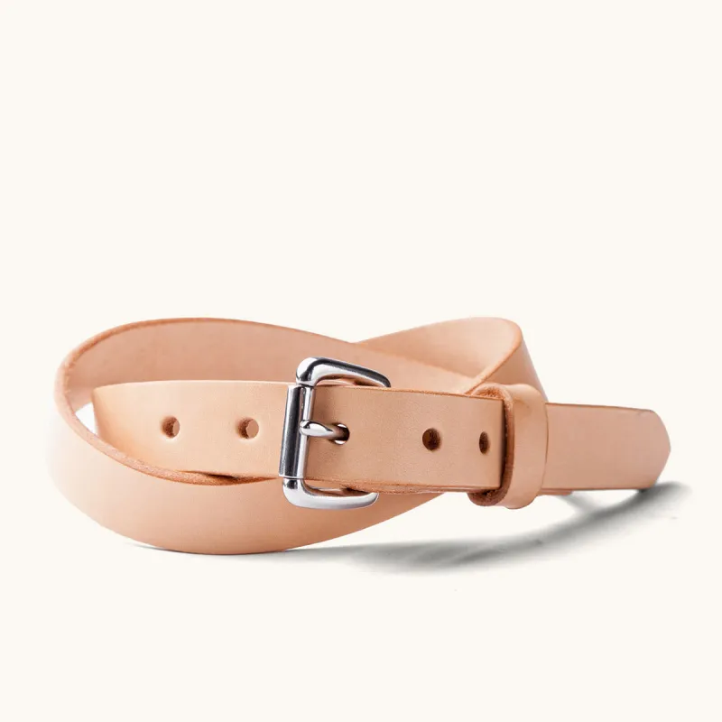 Skinny Standard Belt - Natural made by Tanner Goods