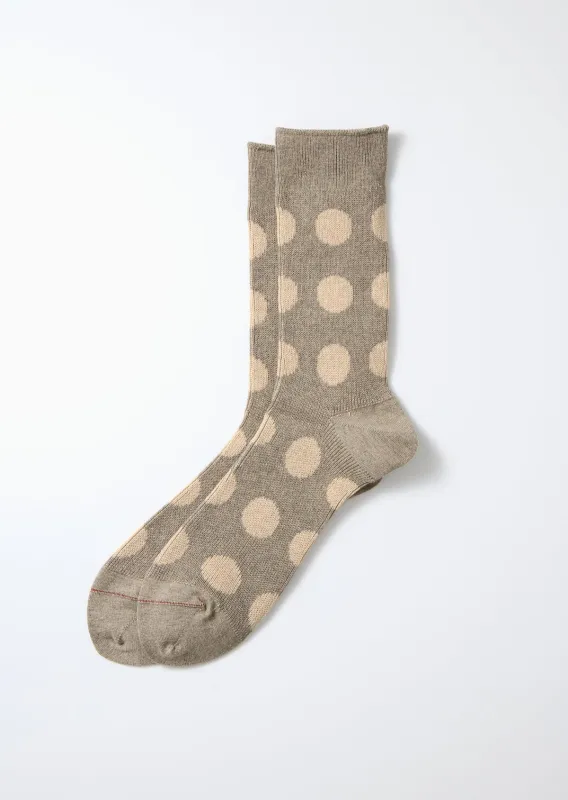 Porthole Dot Socks - Gray/Beige sold by Tanner Goods