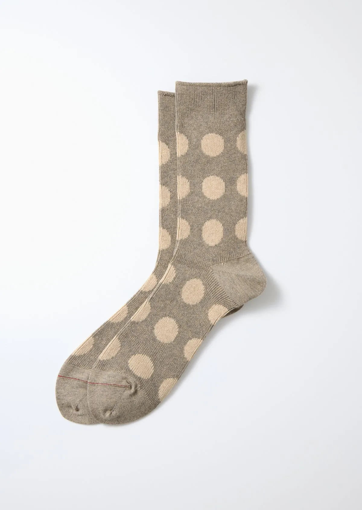 Porthole Dot Socks - Gray/Beige sold by Tanner Goods