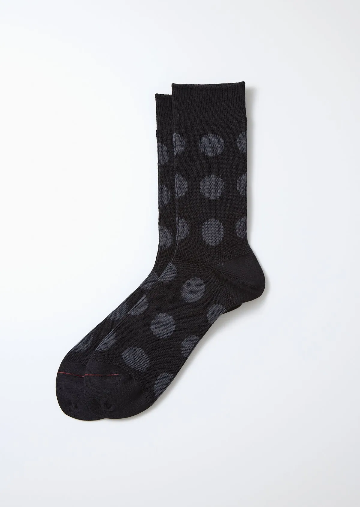 Porthole Dot Socks - Black/Charcoal sold by Tanner Goods