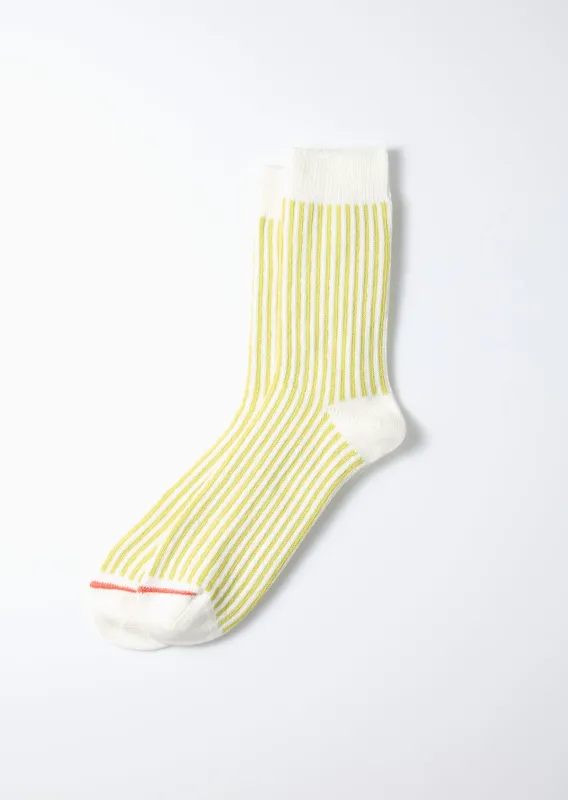 Vertical Stripe Socks - Lime sold by Tanner Goods