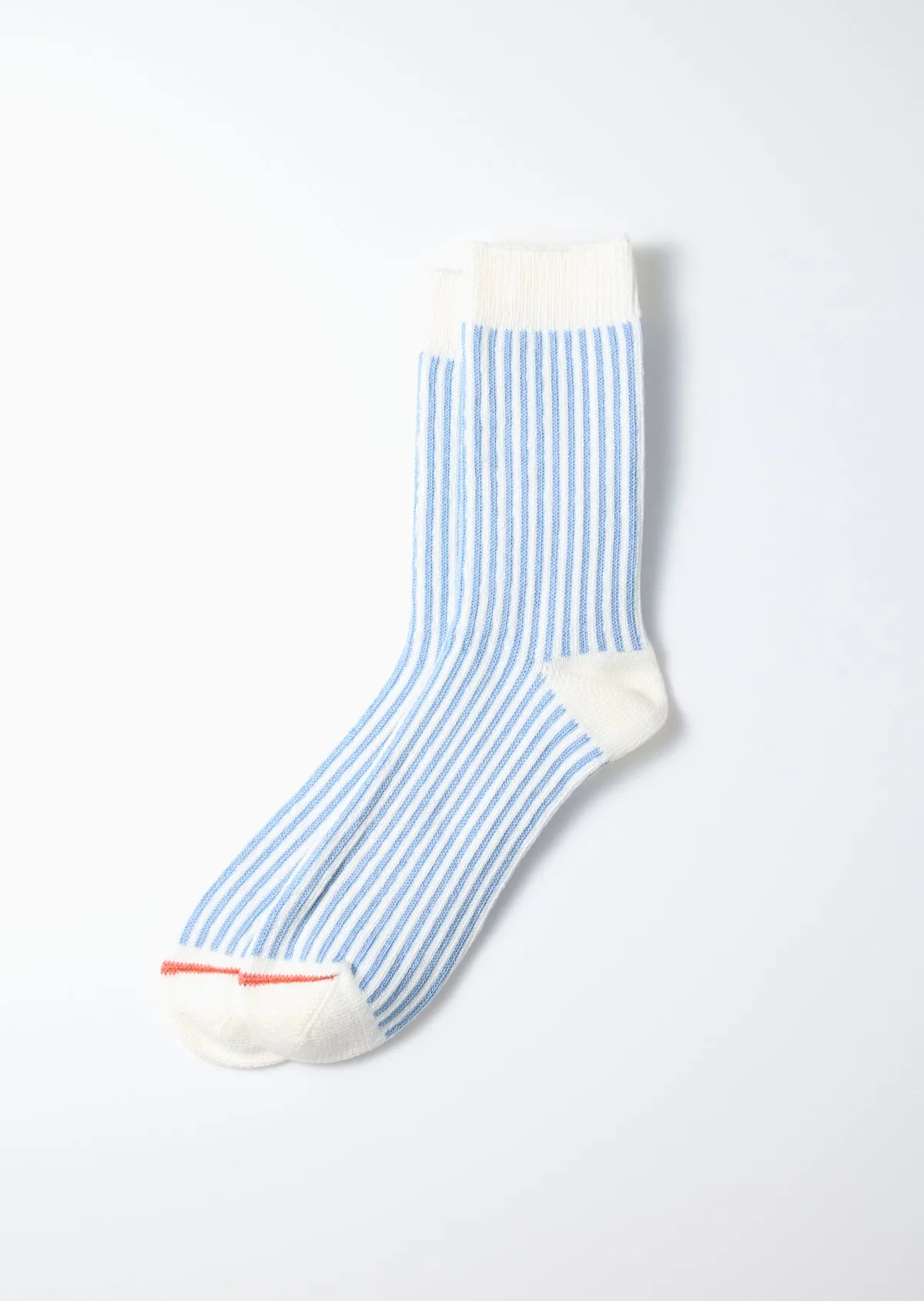 Vertical Stripe Socks - Light Blue sold by Tanner Goods