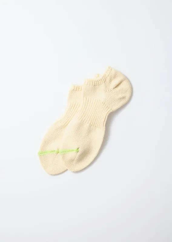 Chunky Sneaker Sock - Cream/Lime sold by Tanner Goods