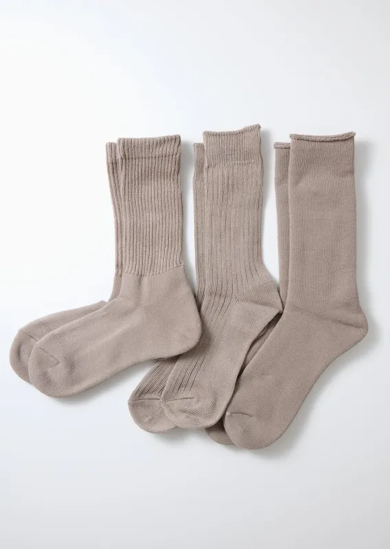 Organic Daily 3 Pack Crew Socks - Gray sold by Tanner Goods