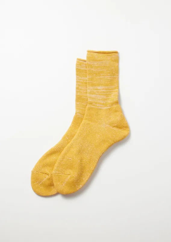 Washi Pile Crew Socks - Yellow sold by Tanner Goods
