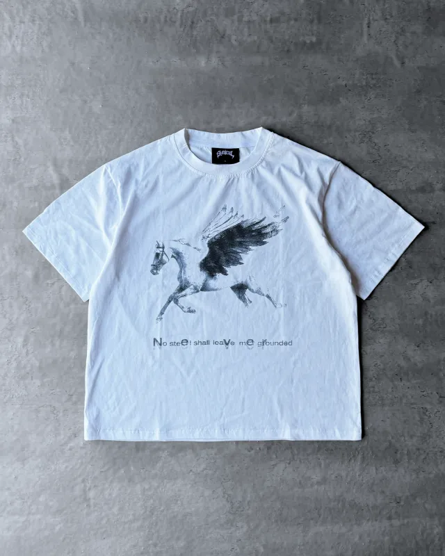 BOUND BY STEEL TEE [WHITE] sold by Synical Global