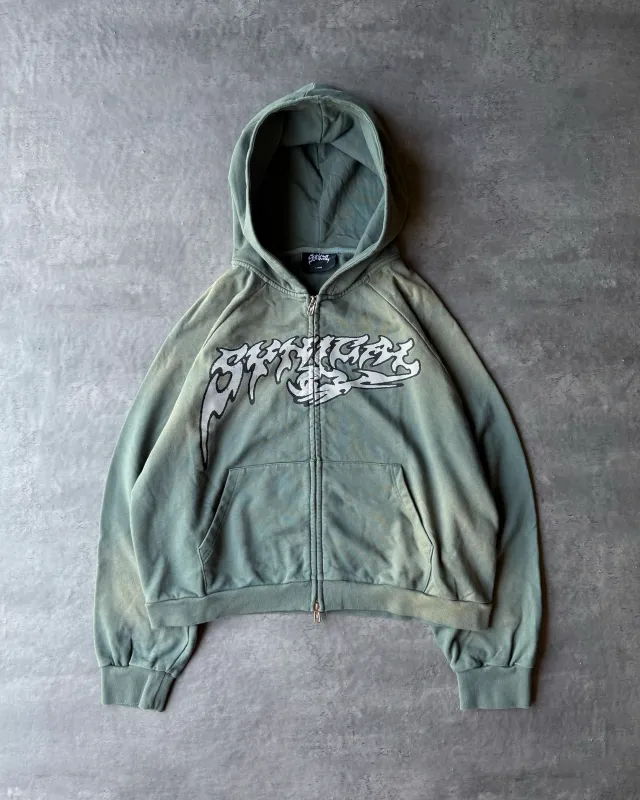 SAWBLADE ZIP UP [FADED GREEN] sold by Synical Global