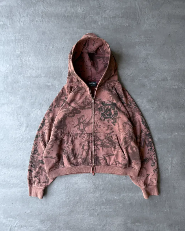 PATH TO CHAOS ZIP UP [RASPBERRY] sold by Synical Global