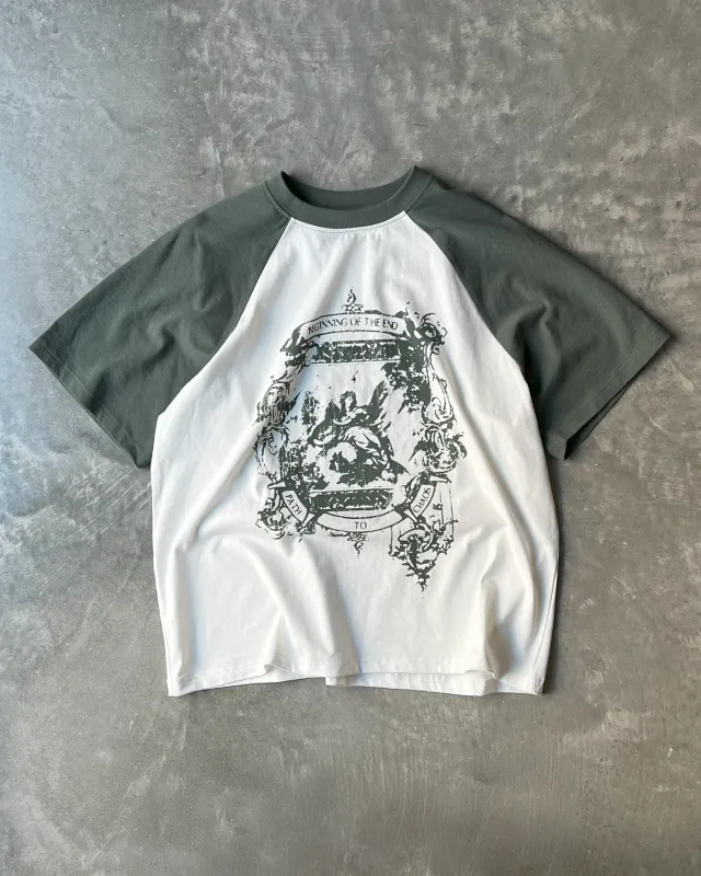 PATH TO CHAOS TEE [GREEN/WHITE] sold by Synical Global