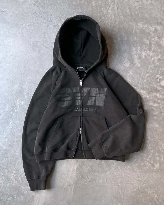 SPEED ZIP UP [WASHED BLACK] sold by Synical Global