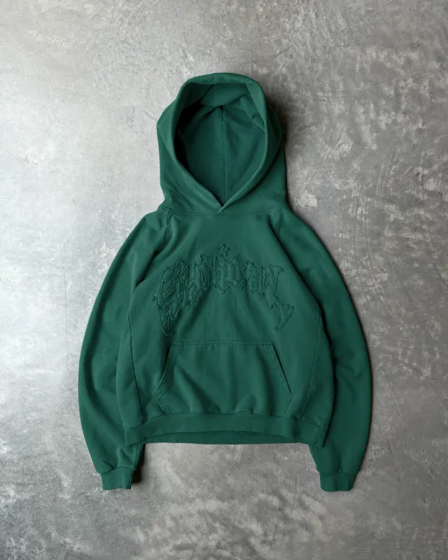 STITCHES HOODIE [WASHED GREEN] sold by Synical Global