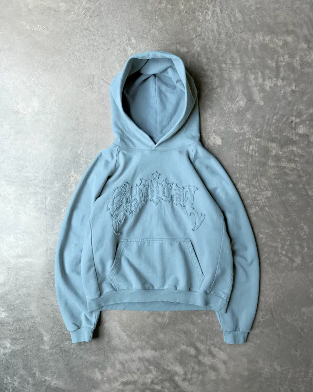 STITCHES HOODIE [WASHED BLUE] sold by Synical Global