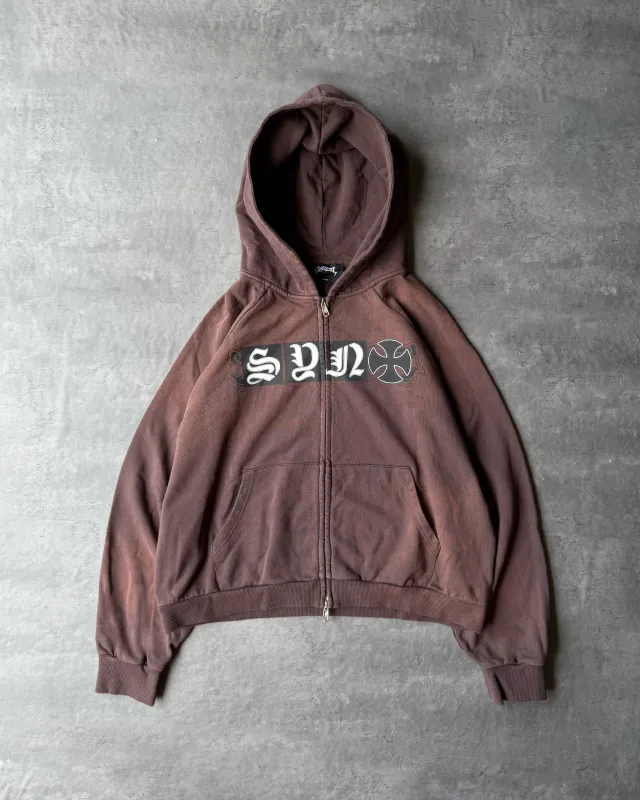 IRON VEIN ZIP UP [FADED MOCHA] sold by Synical Global