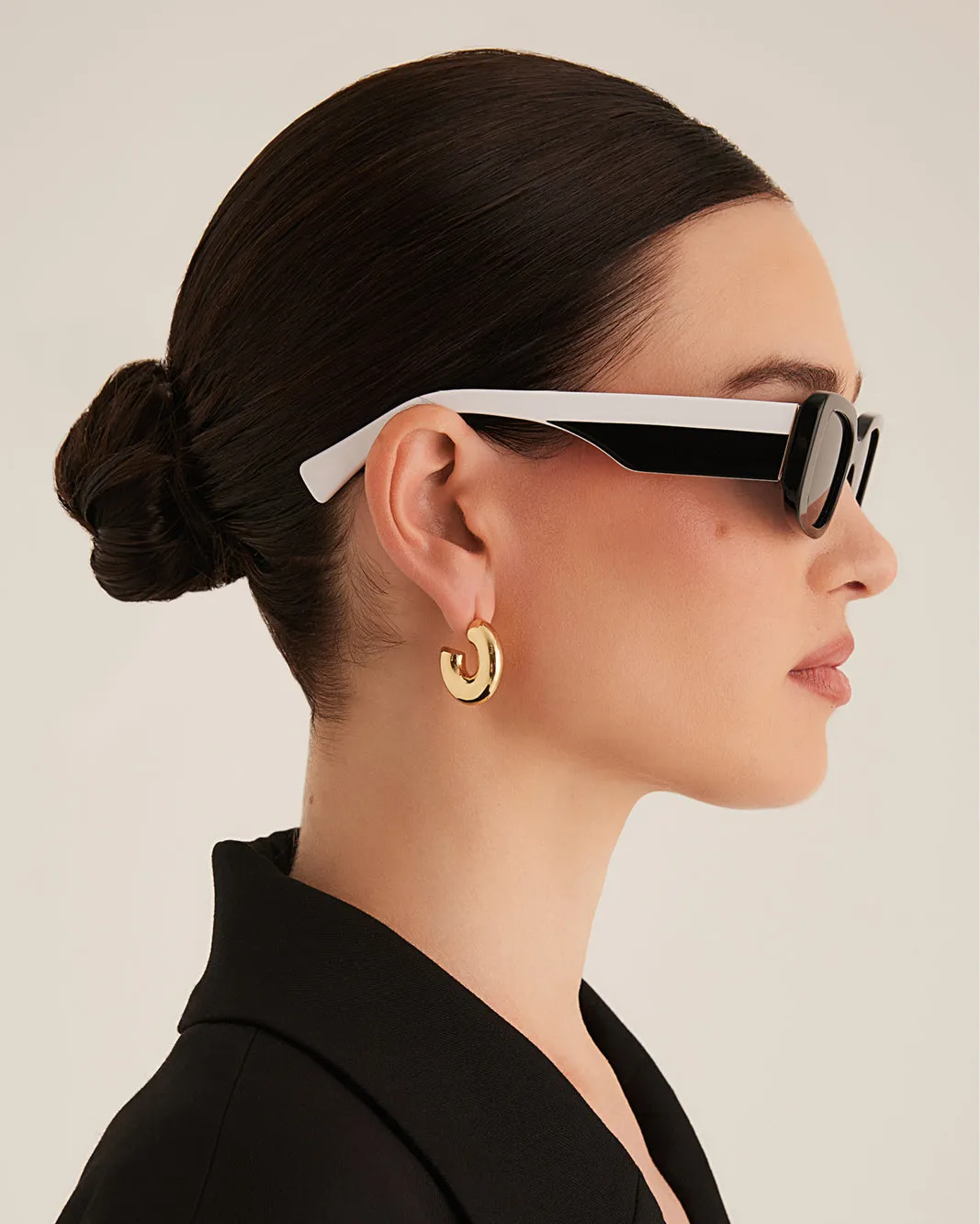 THE TASH - BLACK-WHITE-BLACK sold by Banbe Eyewear product image thumbnail 5