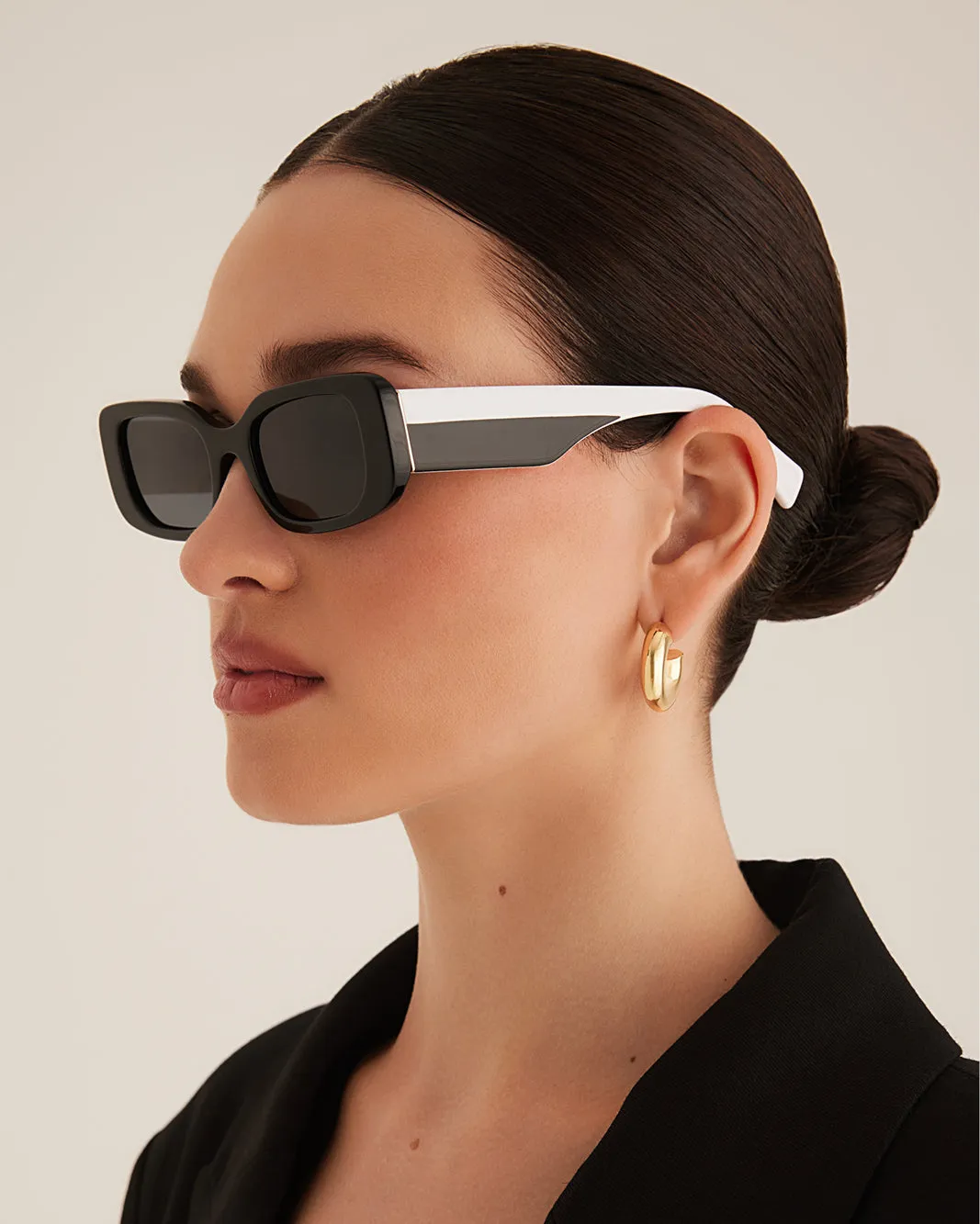 THE TASH - BLACK-WHITE-BLACK sold by Banbe Eyewear product image thumbnail 4
