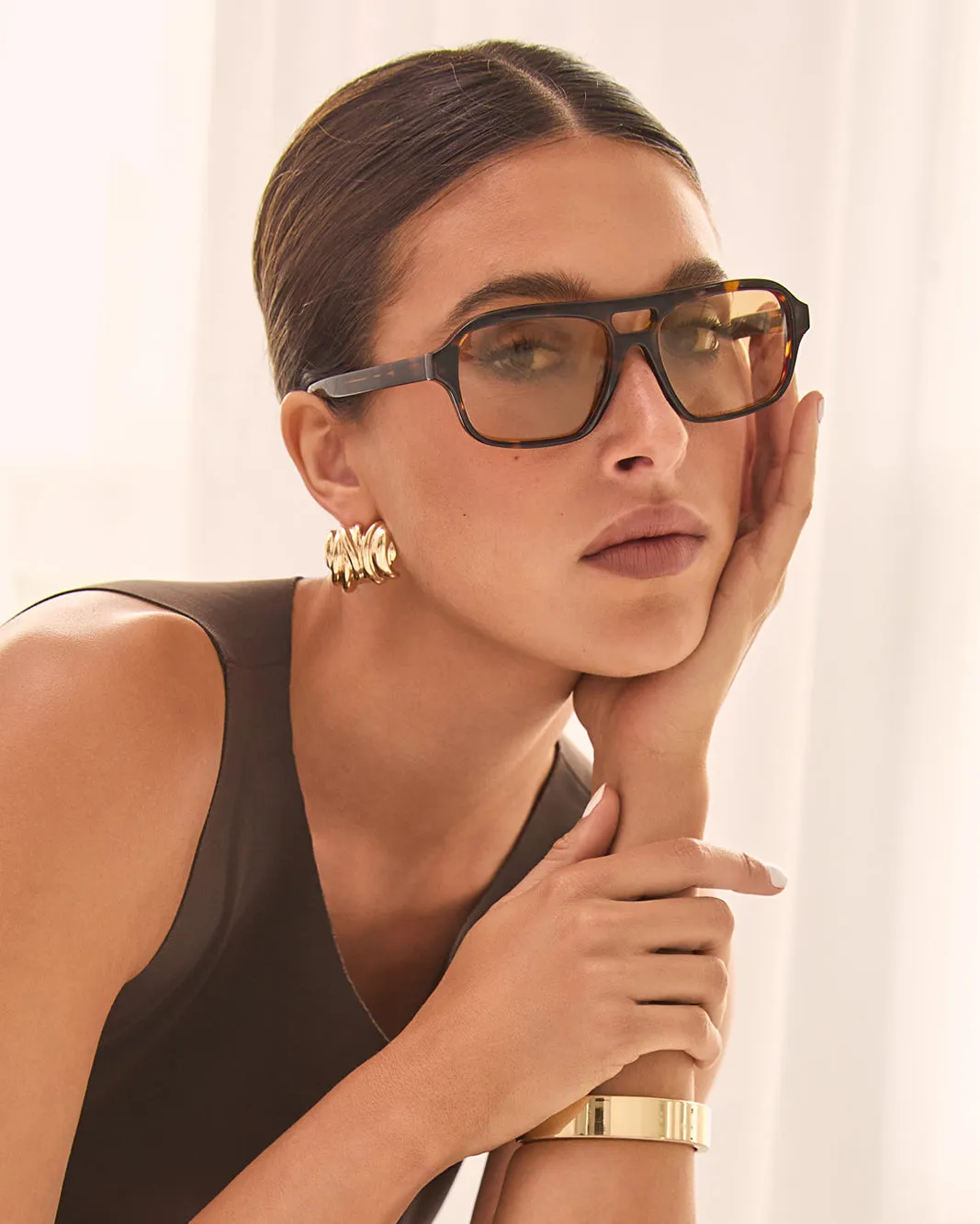 THE DELEVIGNE - HAVANA-YELLOW sold by Banbe Eyewear product image thumbnail 2