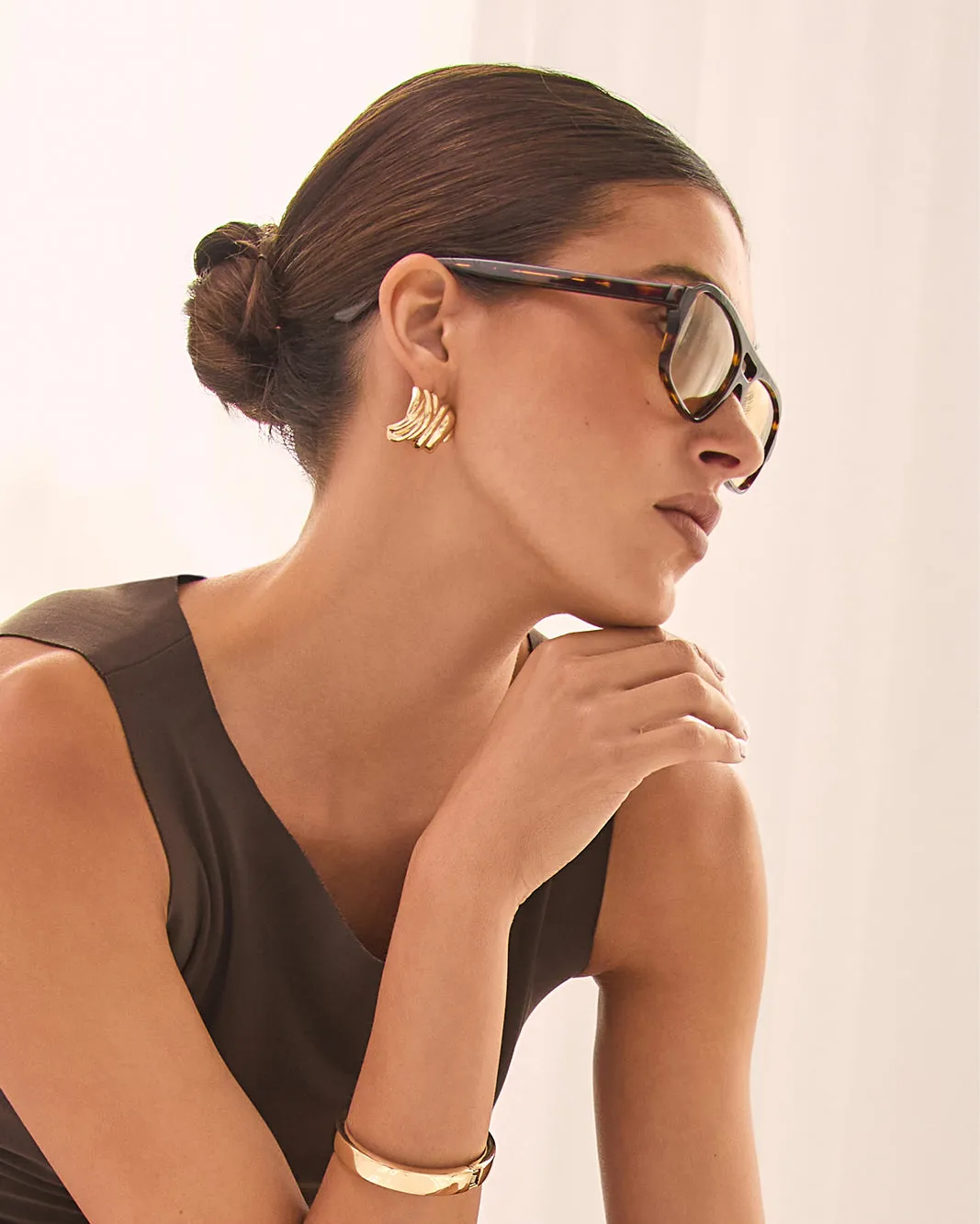 THE DELEVIGNE - HAVANA-YELLOW sold by Banbe Eyewear product image thumbnail 3