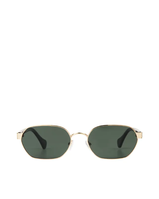 THE BLAKE - GOLD-DARK OLIVE sold by Banbe Eyewear