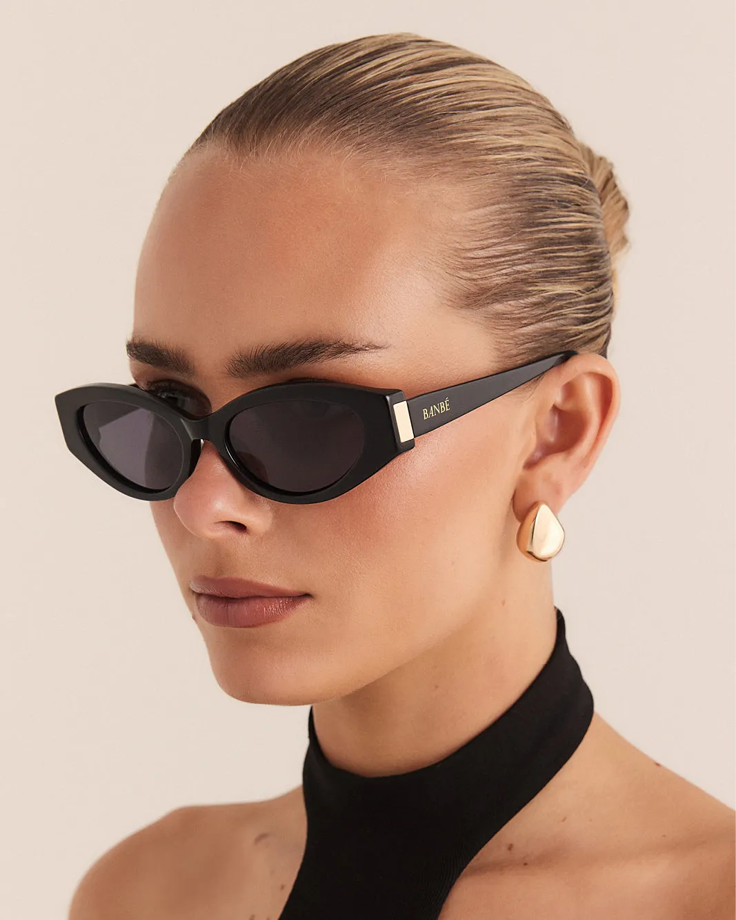 THE ELISSA - BLACK-BLACK sold by Banbe Eyewear product image thumbnail 3