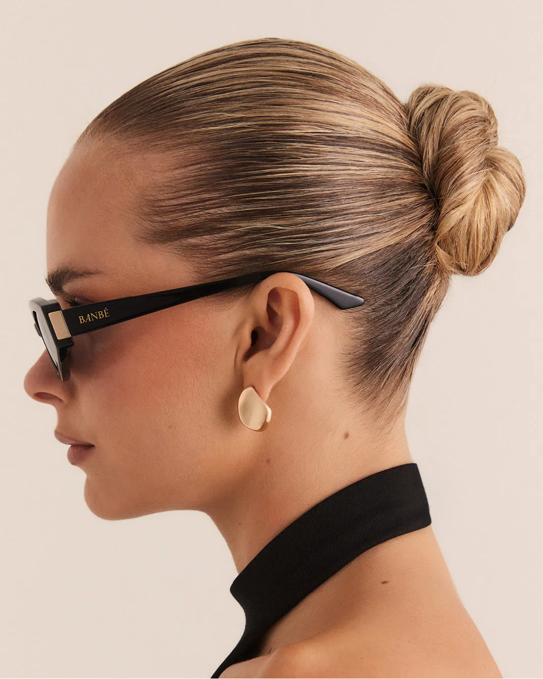 THE ELISSA - BLACK-BLACK sold by Banbe Eyewear product image thumbnail 4