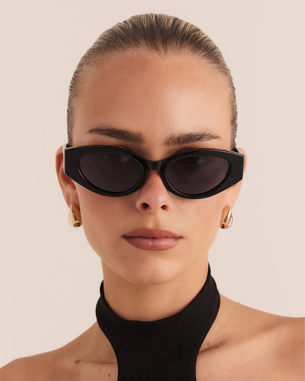 THE ELISSA - BLACK-BLACK sold by Banbe Eyewear product image thumbnail 2