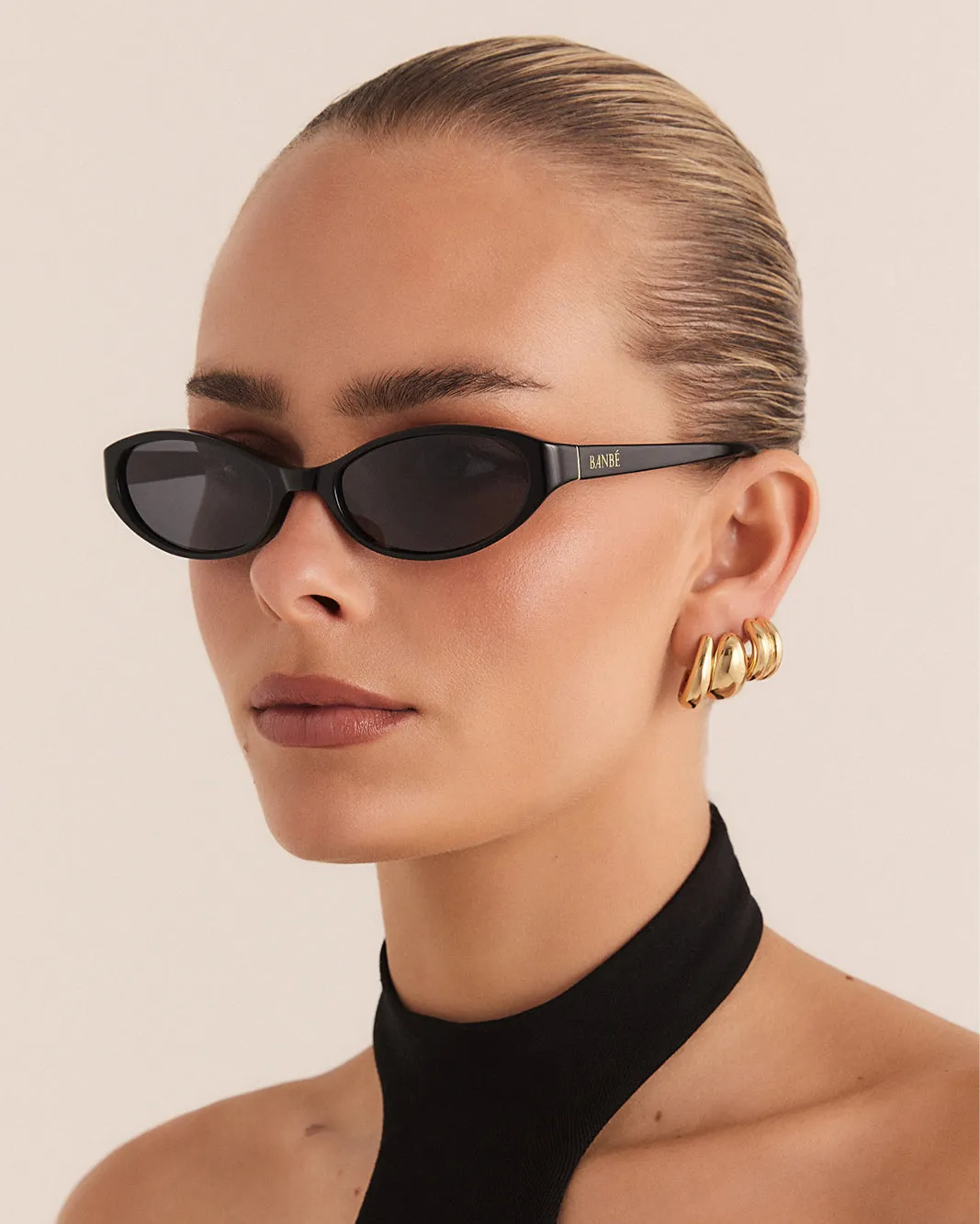 THE SELENA - BLACK-BLACK sold by Banbe Eyewear product image thumbnail 3