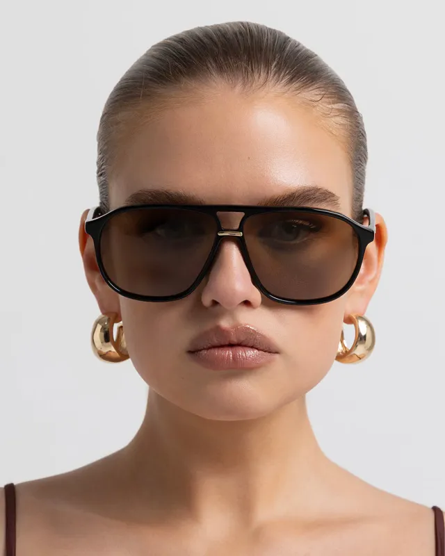 THE CYRUS - BLACK-CHOCOLATE made by Banbe Eyewear